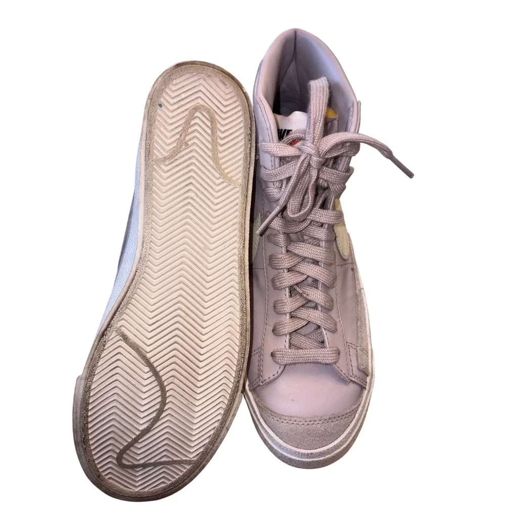 Nike Blazer Mid 77 Sneakers Lavender Cream Retro Streetwear Sz 7